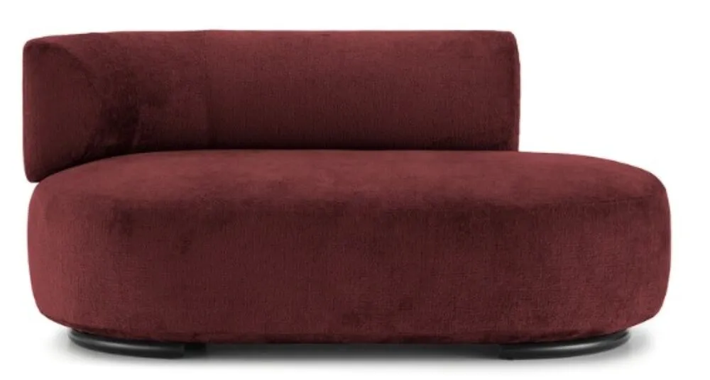 Express Levering Kartell K-Waiting dormeuse chenille-Bordeaux-Arm links