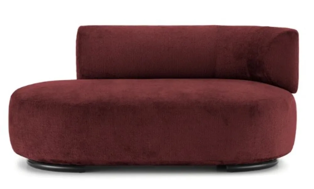 Kartell K-Waiting dormeuse chenille-Bordeaux-Arm rechts Flitsaanbieding