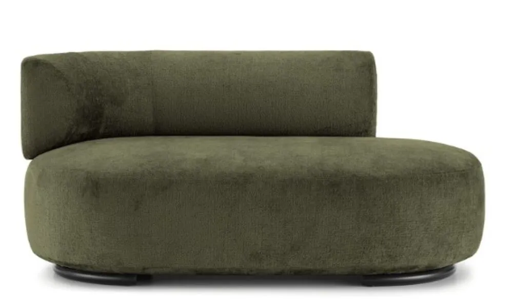 Dagaanbieding Kartell K-Waiting dormeuse chenille-Groen-Arm links