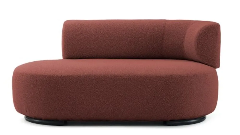 Hete Deal Kartell K-Waiting dormeuse bouclé-Baksteen-Arm rechts