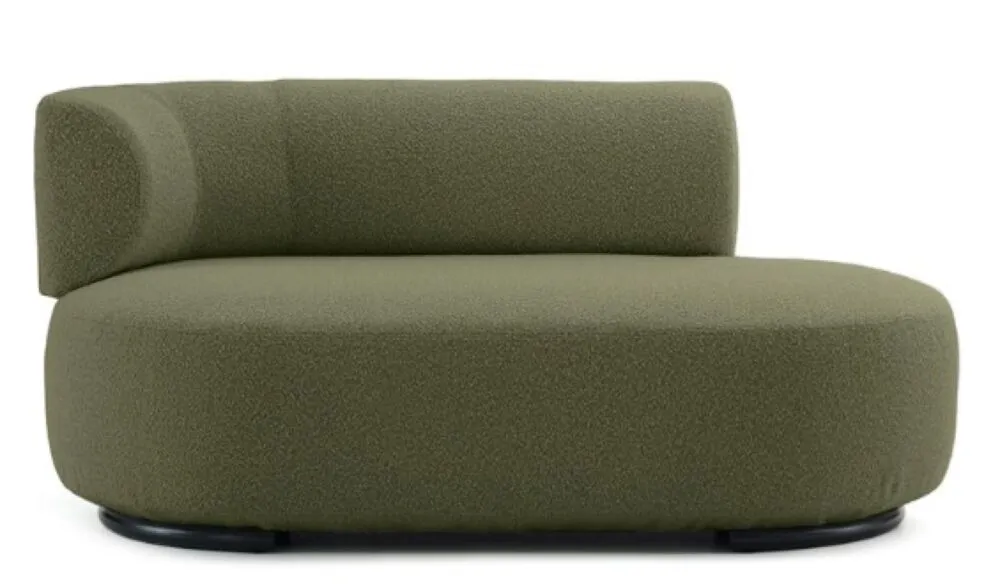 Kartell K-Waiting dormeuse bouclé-Groen-Arm links Actieprijs