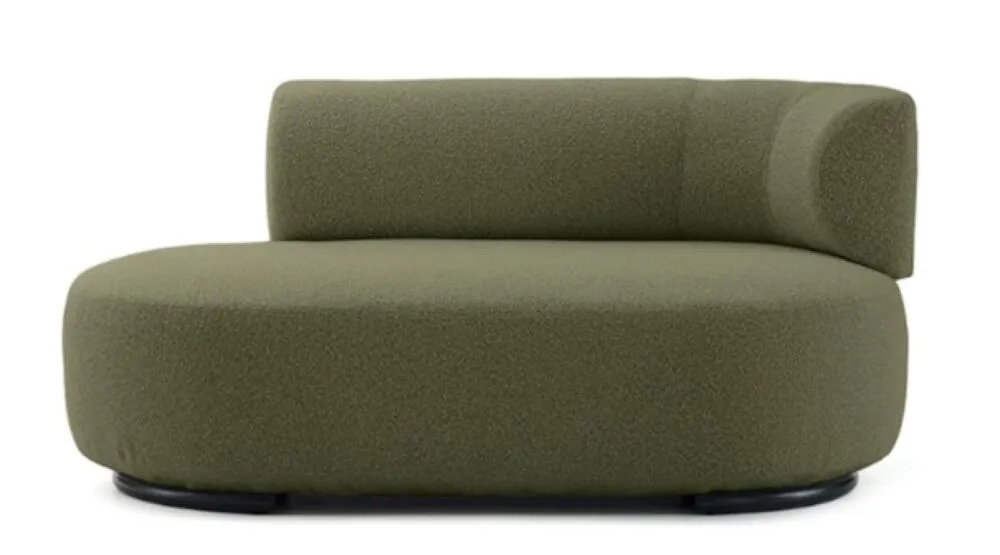 Fabrieksprijs Kartell K-Waiting dormeuse bouclé-Groen-Arm rechts