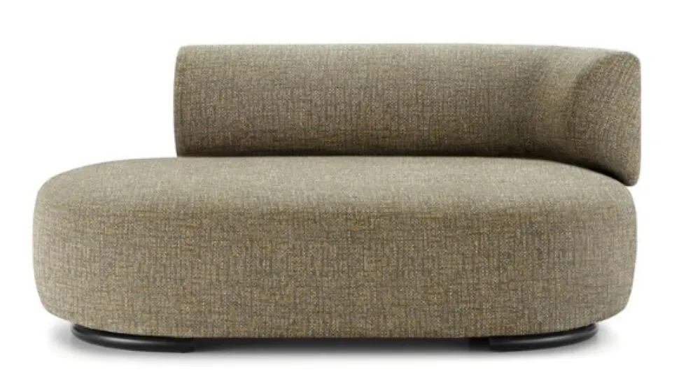 Kartell K-Waiting dormeuse texture-Groen-Arm rechts Seizoensaanbieding