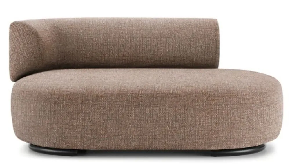 Must-Have Kartell K-Waiting dormeuse texture-Kastanje-Arm links