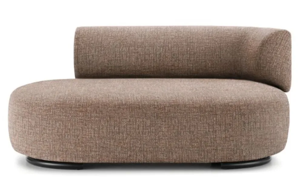 Kartell K-Waiting dormeuse texture-Kastanje-Arm rechts Laatste Kans