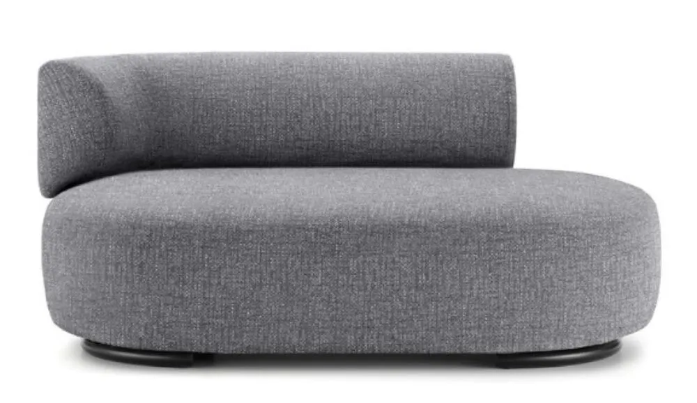 Kartell K-Waiting dormeuse texture-Helblauw-Arm links Seizoensaanbieding