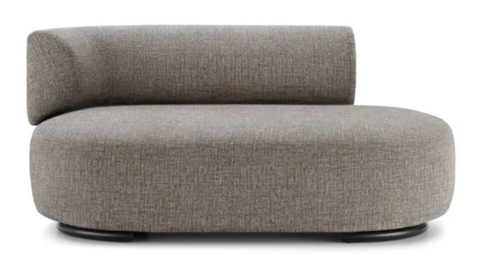 Populair Kartell K-Waiting dormeuse texture-Grijs-Arm links