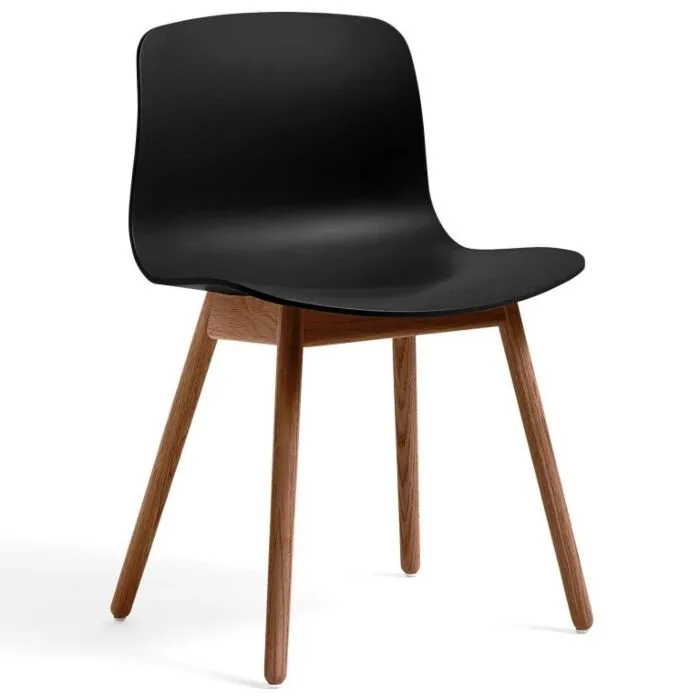 HAY About a Chair AAC12 Walnoot onderstel stoel-Black OUTLET Seizoensaanbieding