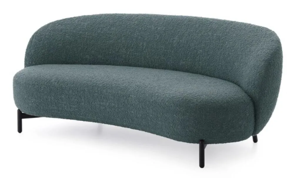 Kartell Lunam bank curly-Petrol Finale Uitverkoop