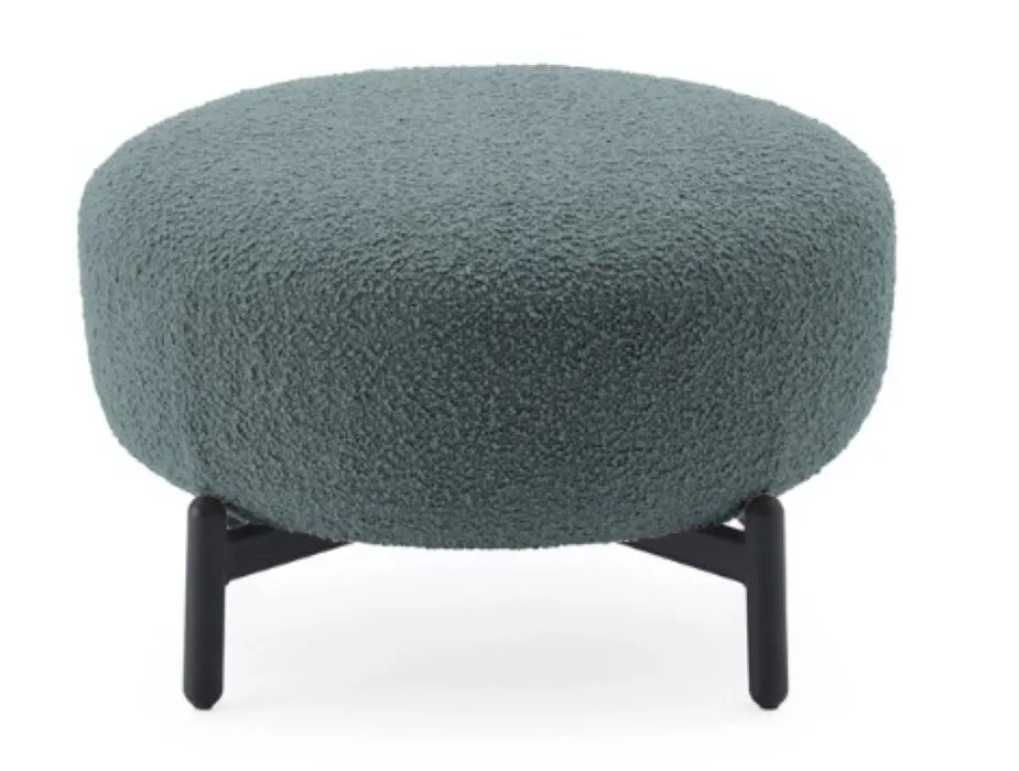 Kartell Lunam poef curly-Petrol Laatste Versie