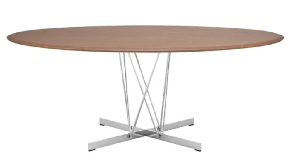Kartell Viscount of Wood tafel oval-Walnoot Voordeelprijs