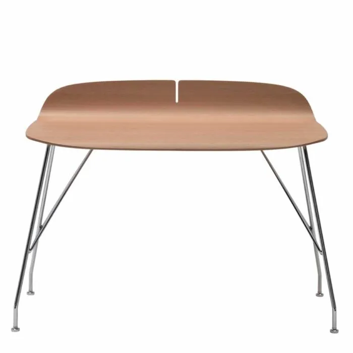 Kartell Earl of Wood bureau-Licht hout-Chroom Flitsaanbieding