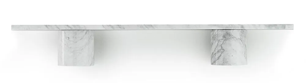 Goedkoop Normann Copenhagen Sten wandplank-80 cm-Wit Carrara-marmer