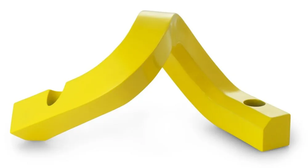 Normann Copenhagen Crooked kandelaar-Yellow-Two Snelle Levering
