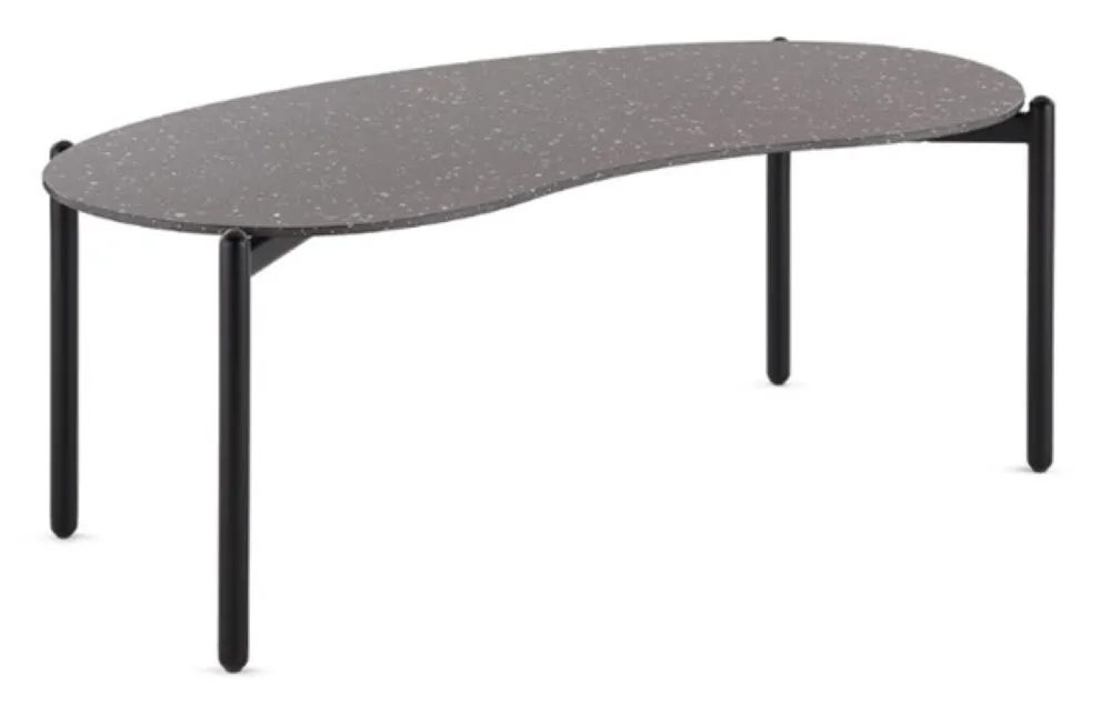Dagaanbieding Kartell Undique salontafel 119x59 cm-Zwart Terrazzo