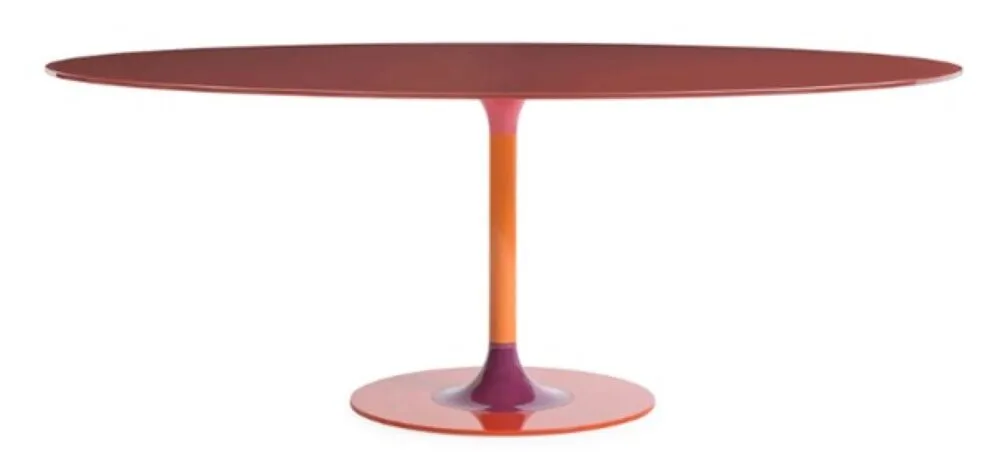 Kartell Thierry XXL eettafel ovaal-Bordeaux Gereduceerde Prijs