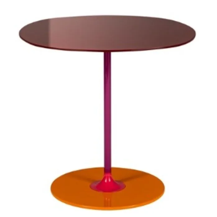 Finale Uitverkoop Kartell Thierry bijzettafel-Bordeaux-45x45 cm