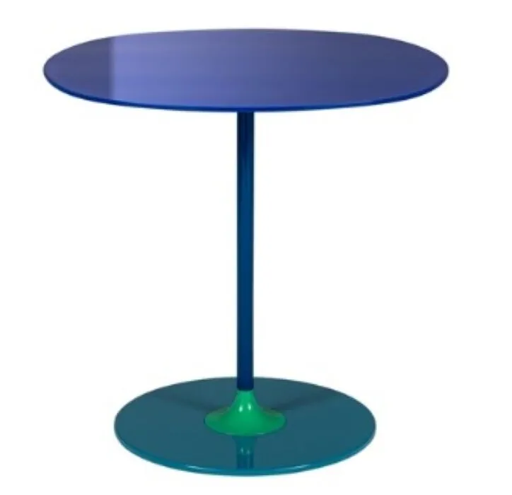 Favoriet Kartell Thierry bijzettafel-Donkerblauw-45x45 cm