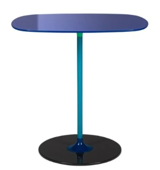 Beperkte Voorraad Kartell Thierry bijzettafel-Donkerblauw-50x33 cm
