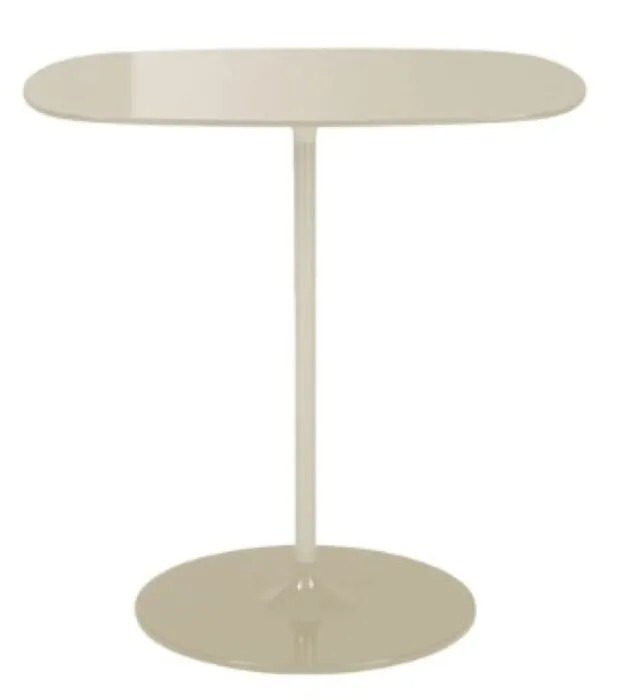 Kartell Thierry bijzettafel-Wit-50x33 cm Op = Op