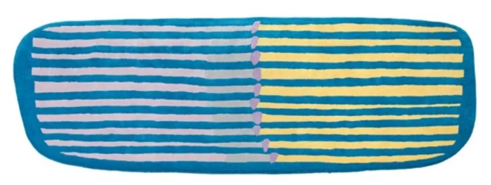 Rechtstreeks Van De Fabrikant Kartell Parays vloerkleed 300x100 cm-Blauw