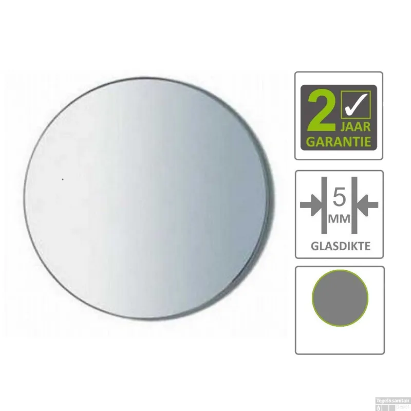 BWS Spiegel Universal 50 cm Rond 5 mm Aluminium Exclusieve Aanbieding