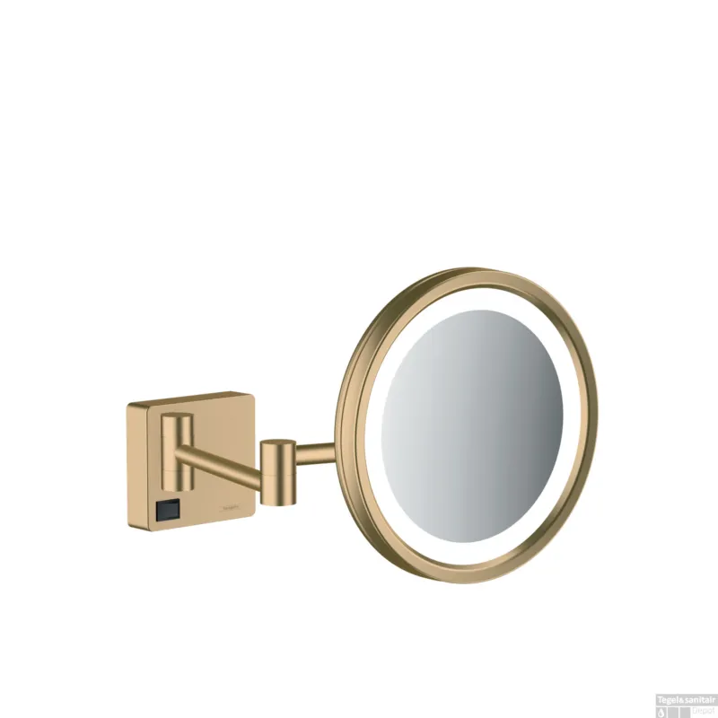 Exclusieve Aanbieding Scheerspiegel AddStoris HansGrohe Met LED Licht Brushed Bronze