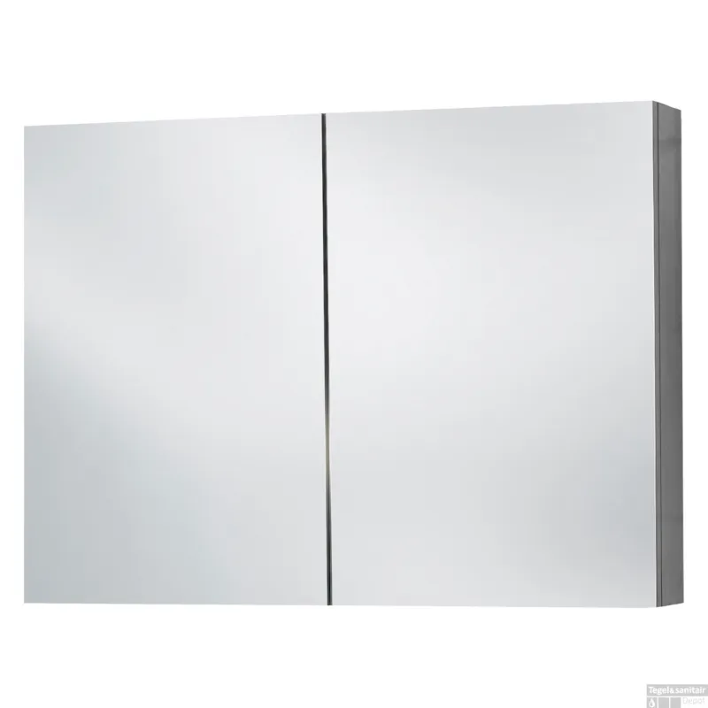 Spiegelkast Differnz Somero 80 cm Antraciet Flitsaanbieding