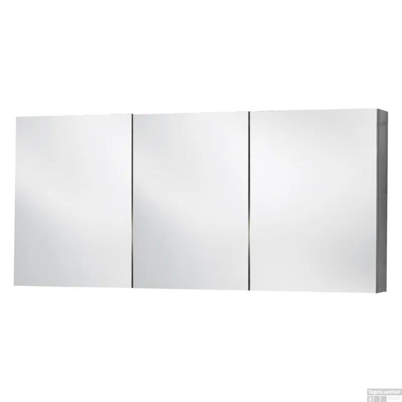 Spiegelkast Differnz Somero 120 cm Antraciet Goedkoop