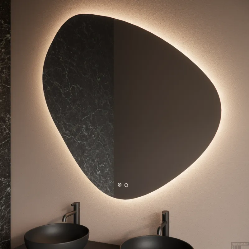 BWS Badkamerspiegel Spark Pendel met LED verlichting 120x120cm Betrouwbaar