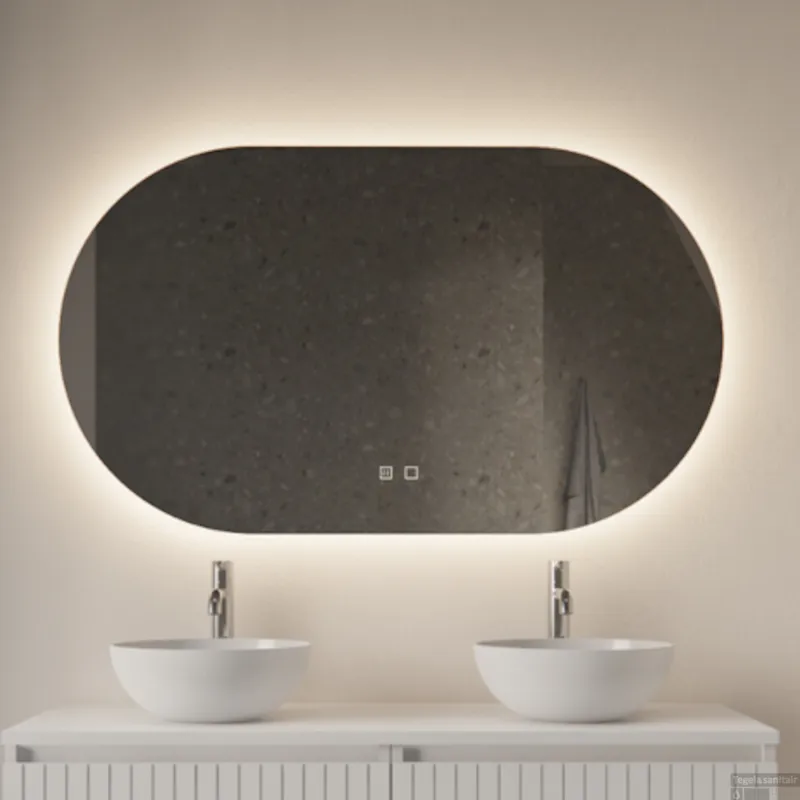 Dagaanbieding Badkamerspiegel Gliss Orion 70x120cm Horizontaal LED Incl. Verwarming
