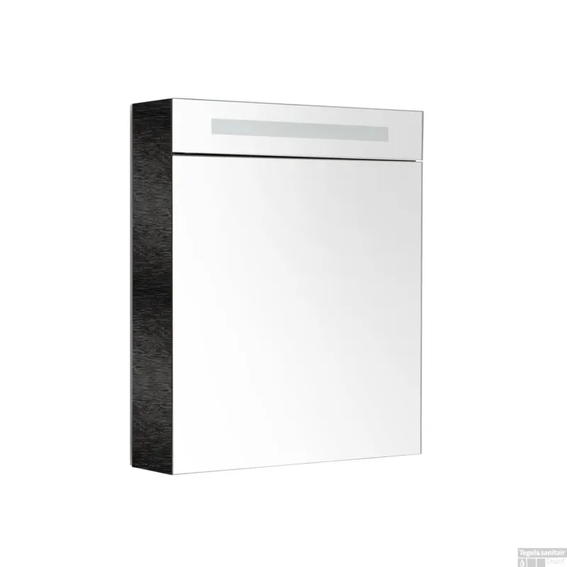 Hete Deal Spiegelkast met verlichting & wcd 60 cm zwart wenge