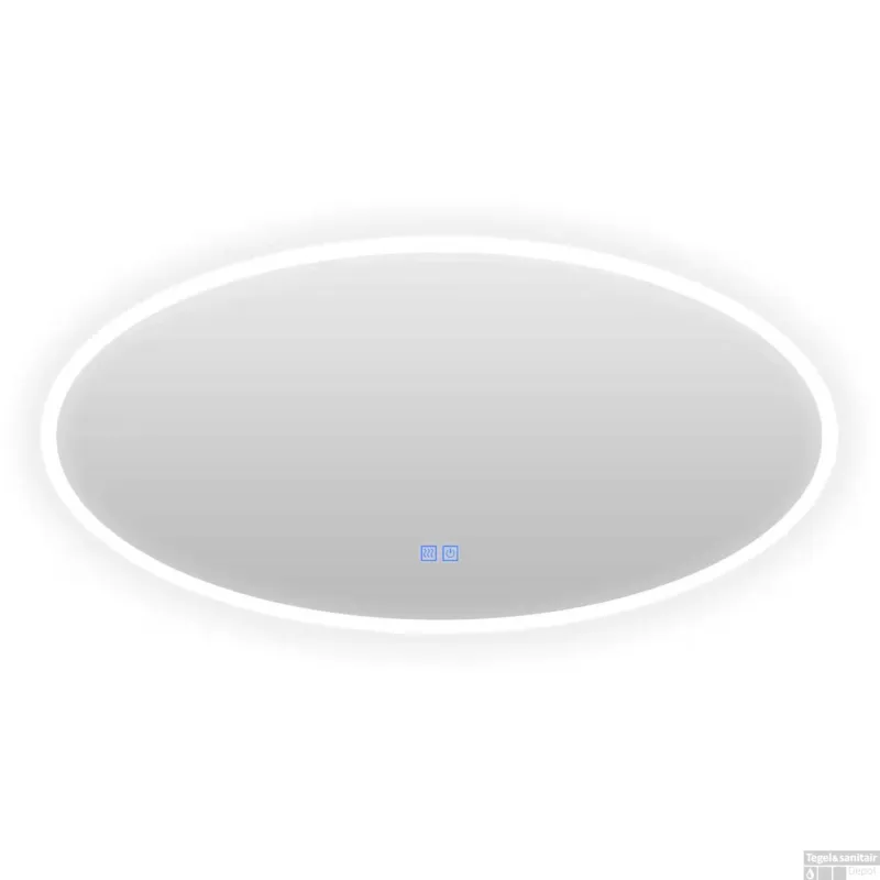 Badkamerspiegel Casajoy Bright 120x70cm Ovaal Ledverlichting en Anticodens Bestel Nu