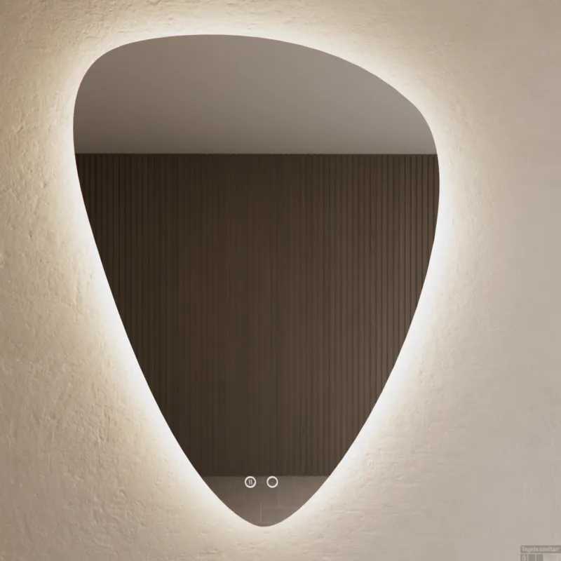 BWS Badkamerspiegel Spark Brio met LED verlichting 100x75cm Exclusieve Aanbieding