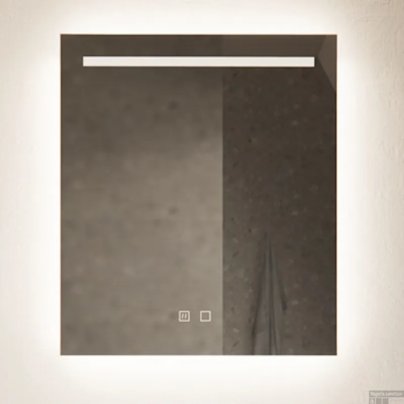 Spiegel Gliss Design Horizontaal Led Standaard Verlichting 80cm En Spiegelverwarming Gereduceerde Prijs