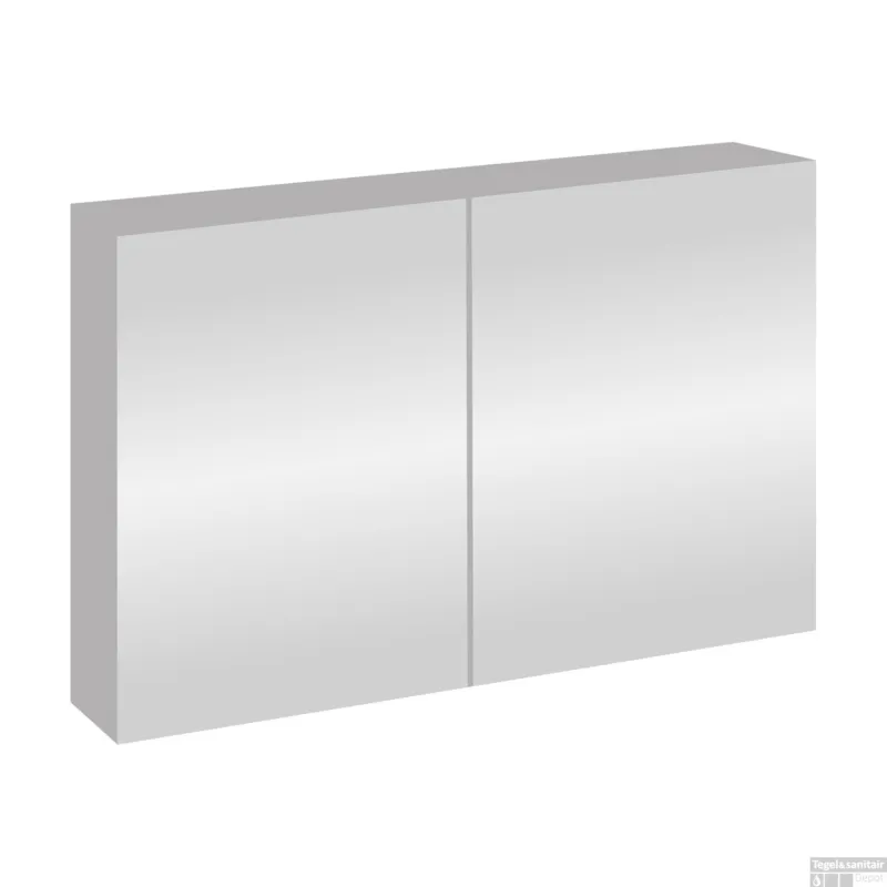 Speciale Aanbieding Spiegelkast BWS Sally 100 cm Aluminium