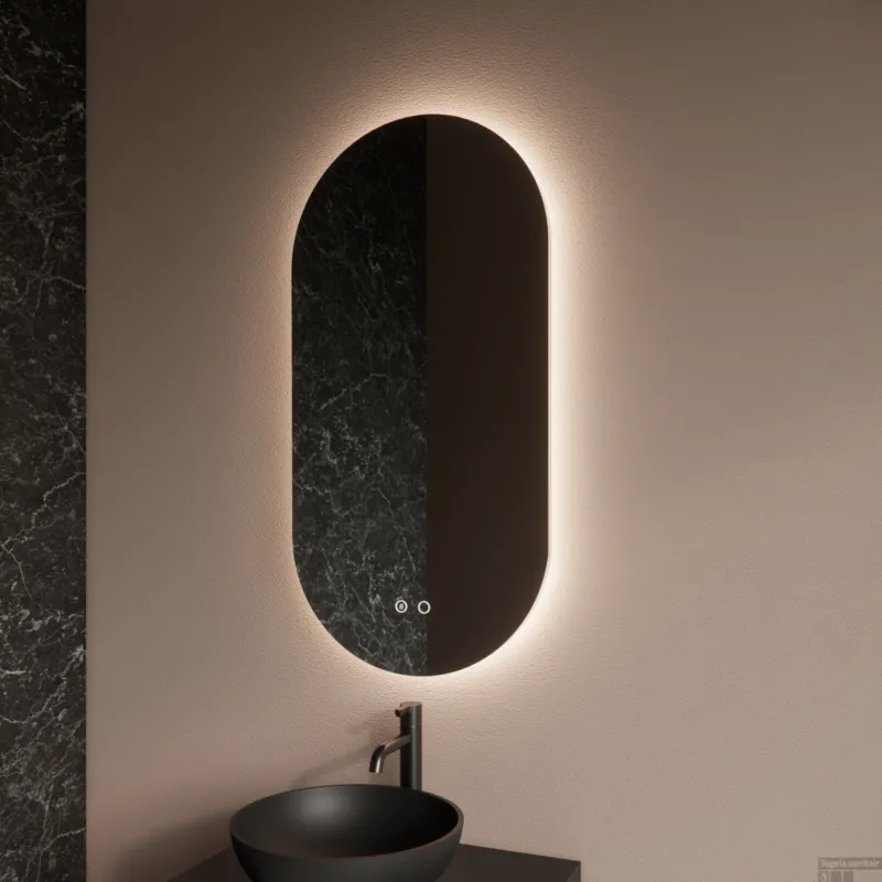 Badkamerspiegel BWS Riono 40x100cm Verticaal LED Veilige Betaling