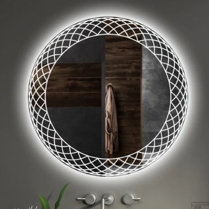 Dagaanbieding Spiegel Gliss Design Fantasia Rond LED Verlichting 120cm OP=OP