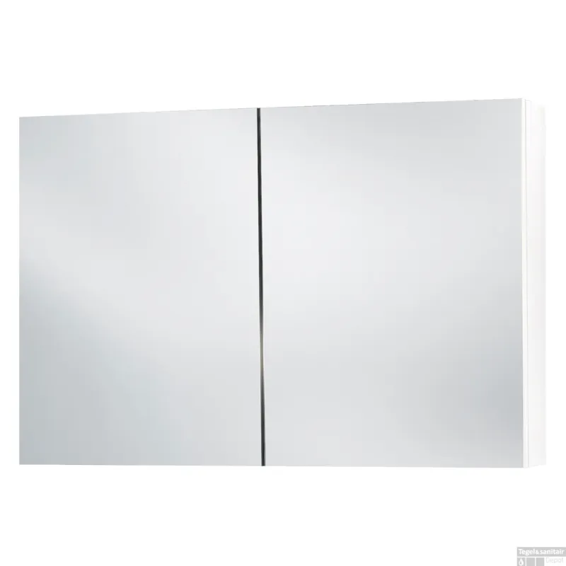 Spiegelkast Differnz Somero 100 cm Hoogglans Wit Koopje