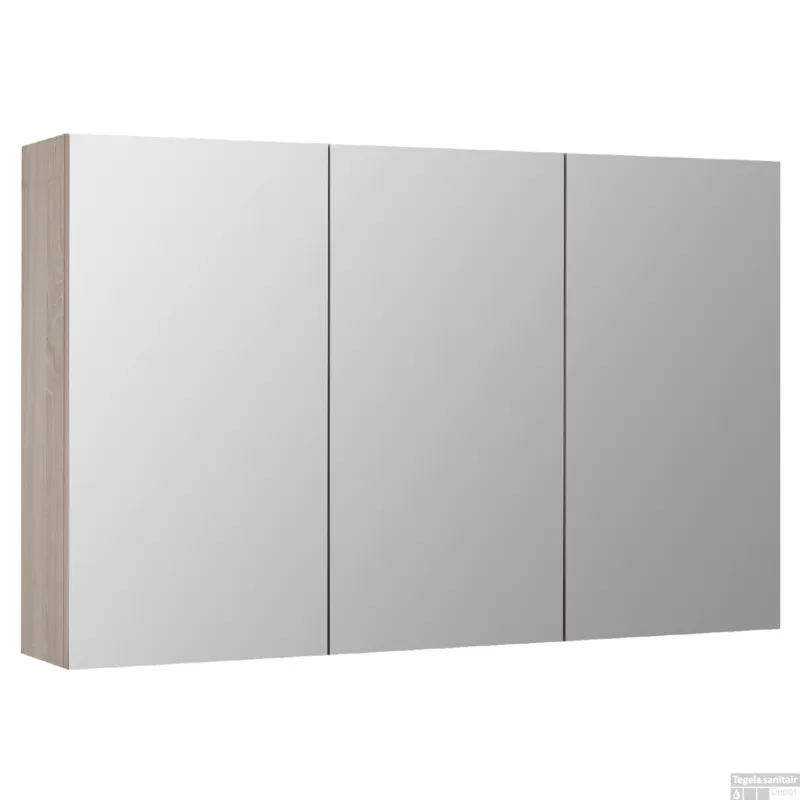 Weekendaanbieding Spiegelkast Differnz Reno 120cm Eiken