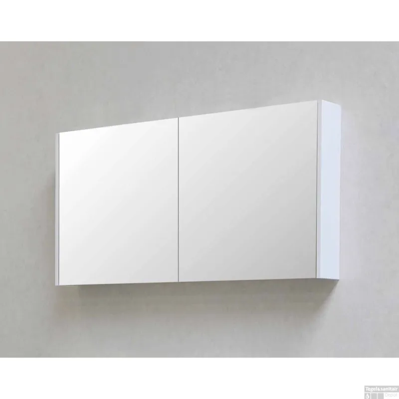 Lage Prijs Spiegelkast BWS Salt 2 Deuren 80x60 cm Incl. Planchetten Scotch Oak