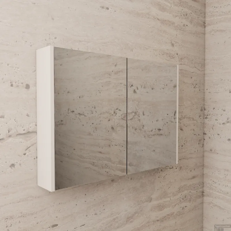 Hete Deal Spiegelkast BWS Riga 120 cm, 2 Deuren Kasjmier