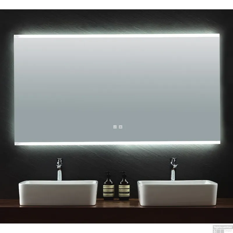 Betaalbaar Badkamerspiegel Casajoy 140x70cm met Ledverlichting en Anticondens