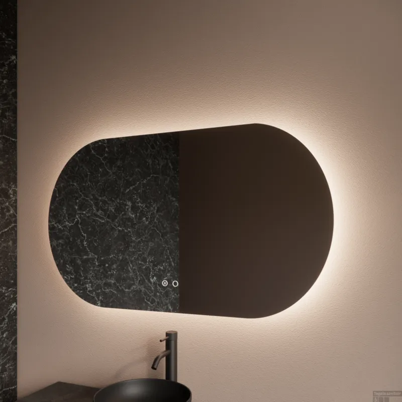 Flitsaanbieding Badkamerspiegel Gliss Orion 70x100cm Horizontaal LED Incl. Spiegelverwarming