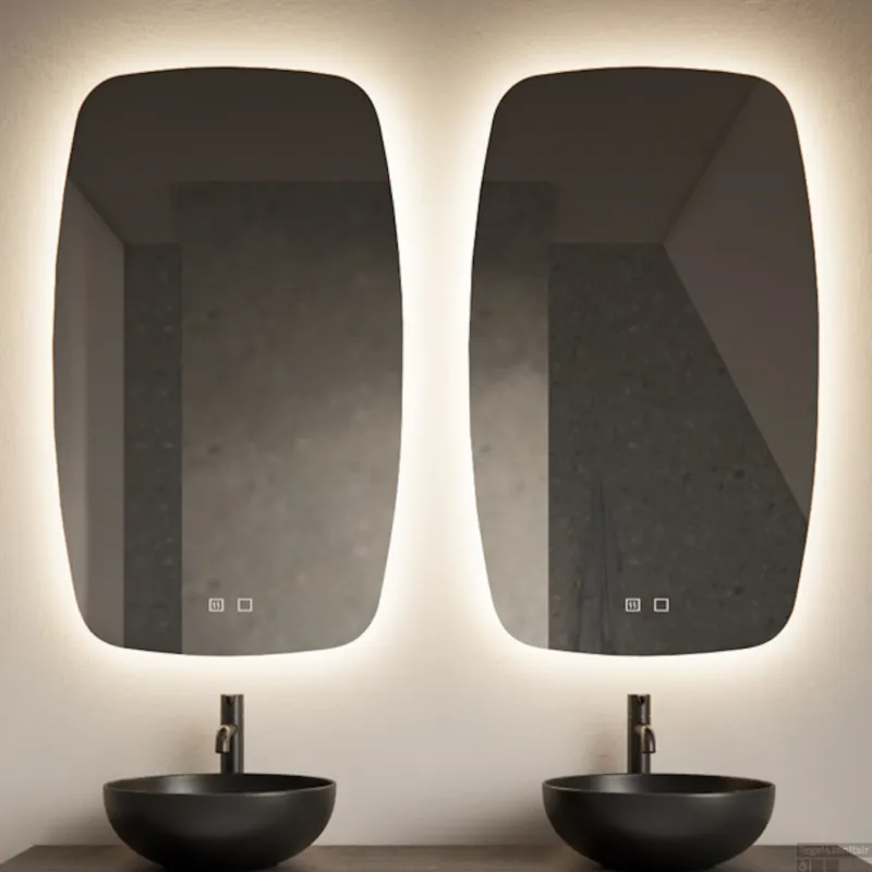 Gratis Retour Badkamerspiegel Gliss Erato 60x100cm Verticaal LED Incl. Verwarming
