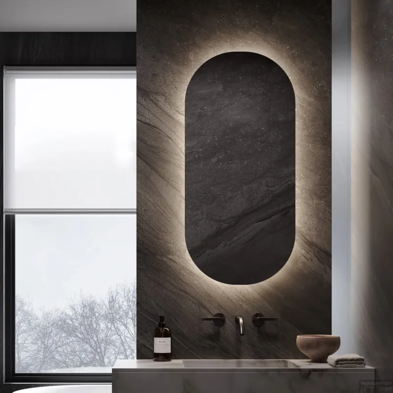 Betrouwbaar Toiletspiegel Martens & Meijer Orlando 30x90 cm Incl. Indirecte Verlichting Rondom