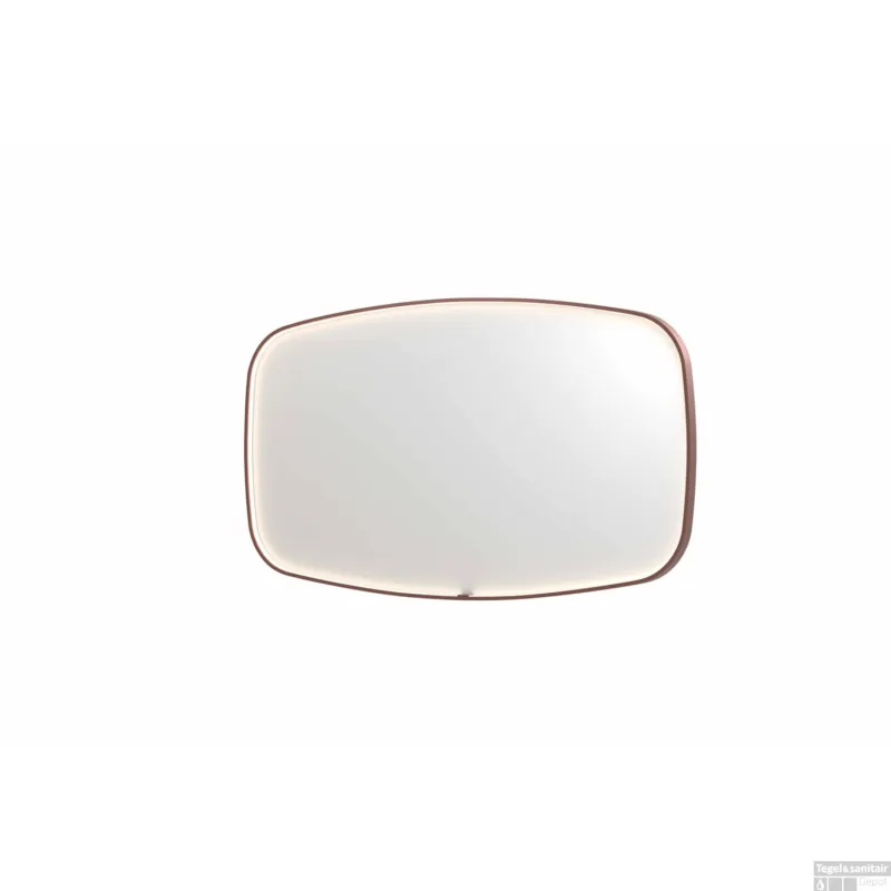 Meest Verkocht Spiegel INK SP31 140x4x80 cm incl. LED-verlichting en Spiegelverwarming Geborsteld Koper