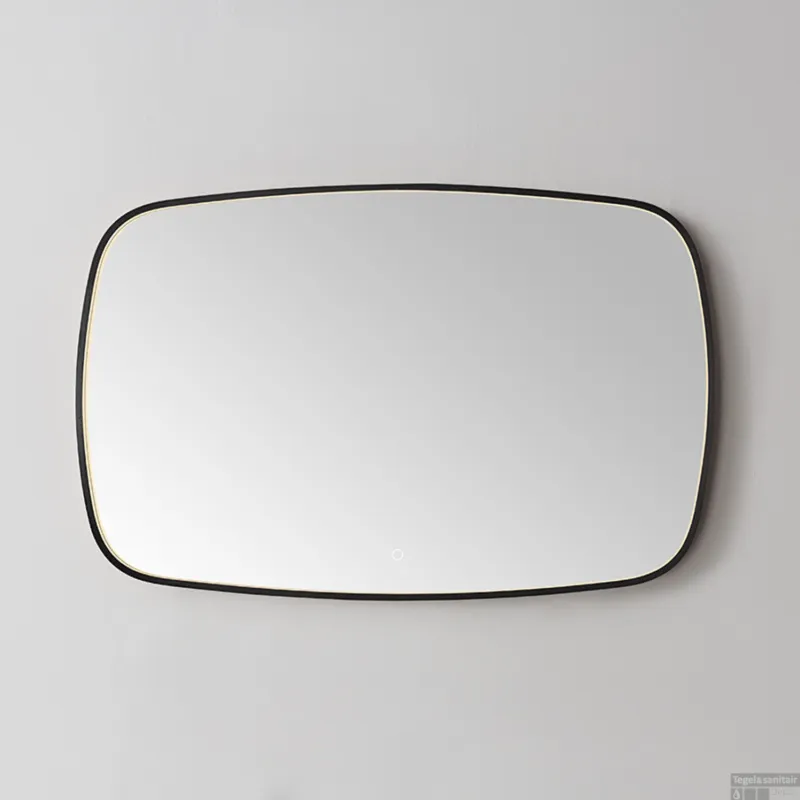 Koopje Spiegel Sanilux Celia 120x65 cm Met LED-verlichting Dimbaar Incl. Spiegelverwarming Gunmetal