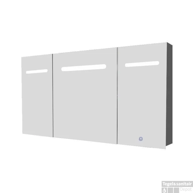 Hete Deal Spiegelkast Best Design Aluma Incl. LED verlichting 100x80cm