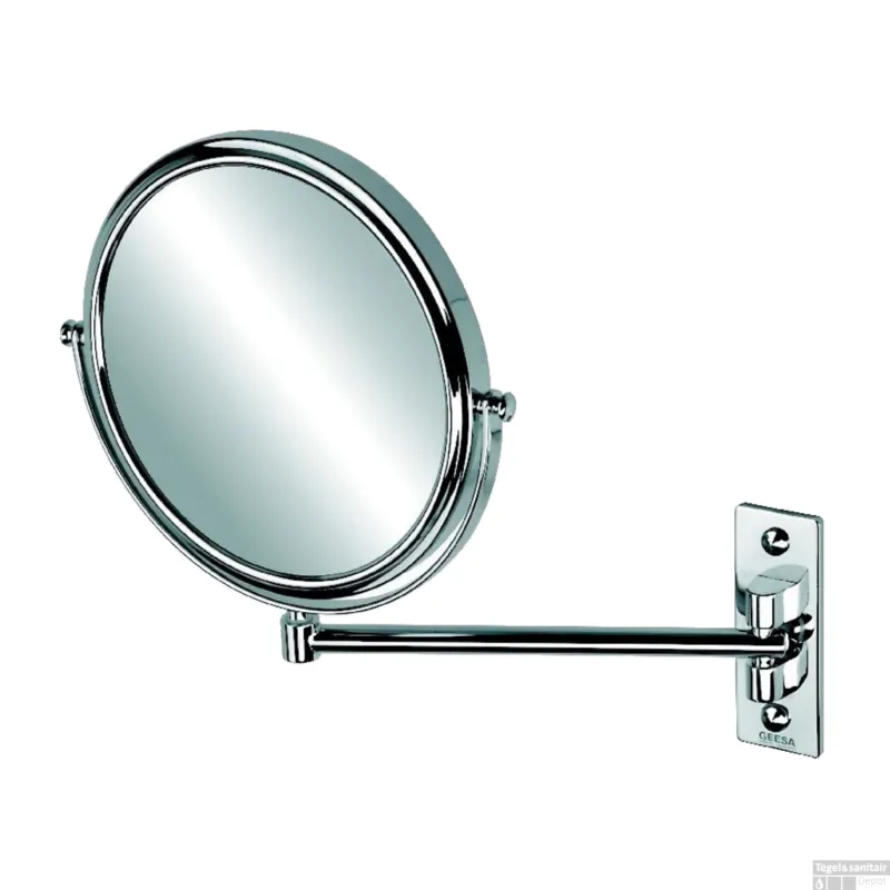 Scheerspiegel Geesa Cosmetic Collection 1-arm Rond 20cm Vergrotend Chroom Direct Verzonden
